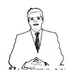 Dibujo para colorear Colorear a un ejecutivo joven
