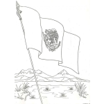 Dibujo para colorear Banderademexico Dibujo De La Bandera De Mexico Para Imprimir Pintar Y Colorear La Bandera Mexicana
