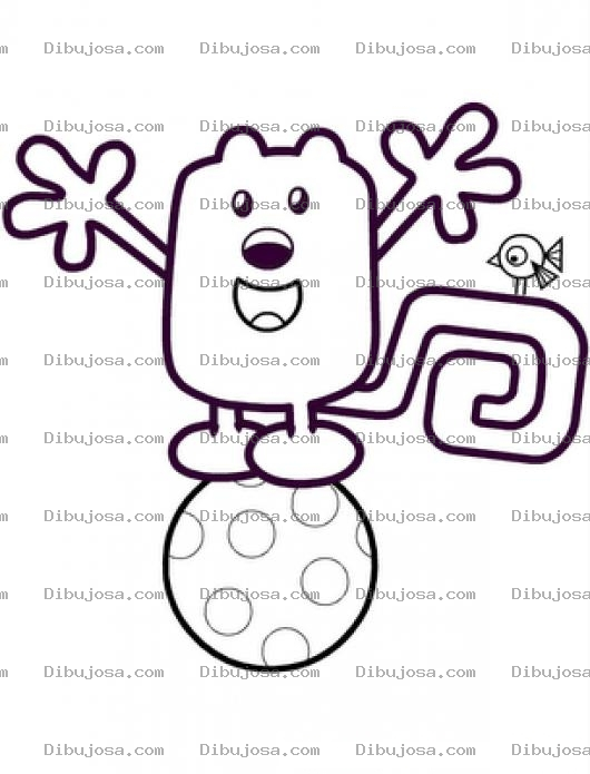 Dibujo para colorear Wubzy Wubzy Guau Guau Paara Pintar Y Colorear Dibujo De Wubzzy Gubsi Wow Wow Gubzy Gua Gua Guau B