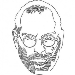 Dibujo para colorear Stevejobs Dibujo De La Cara De Steve Jobs Fundador De MAC Para Pintar Y Colorear