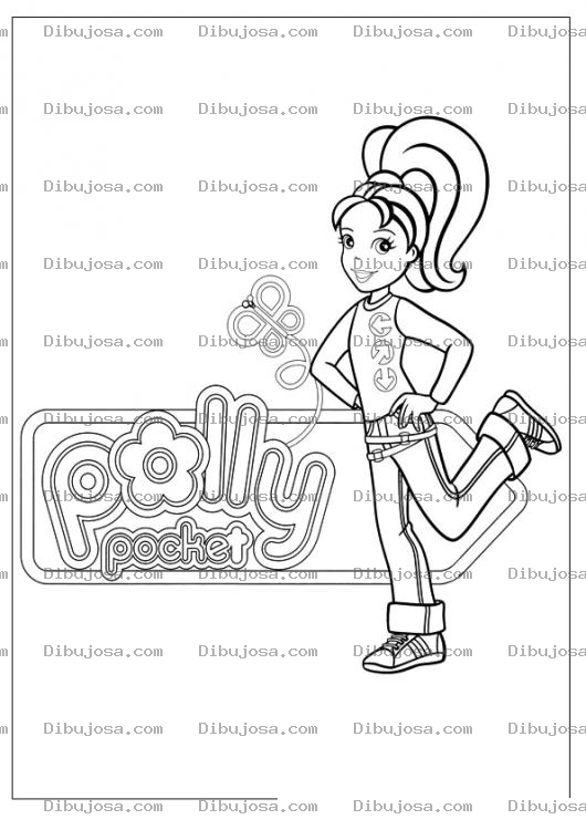 Dibujo para colorear Polly Pocket Coloring Page Dibujo De Pollypocket Para Pintar Y Colorear A Polypoket Polipoket