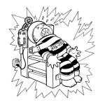Dibujo para colorear Sillaelectrica Dibujo De Preso En La Silla Electrica Para Pintar Y Colorear