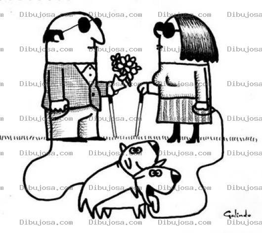 Dibujo para colorear El Amor Es Ciego Dibujo De Perritos Haciendo El Amor Para Pintar Y Colorear Perros De Ciegos Enamorados