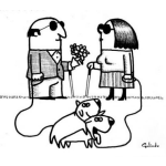 Dibujo para colorear El Amor Es Ciego Dibujo De Perritos Haciendo El Amor Para Pintar Y Colorear Perros De Ciegos Enamorados