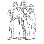 Dibujo para colorear Lostresreyesmagos Dibujo De Los Tres Reyes Magos Para Pintar Y Colorear