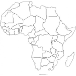Dibujo para colorear Colorear Mapa de Africa con todos sus paises
