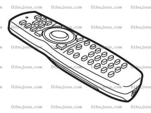 Dibujo para colorear Dibujo De Control Remoto De Television Para Pintar Y Colorear