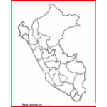 Dibujo para colorear Colorear el mapa de Peru