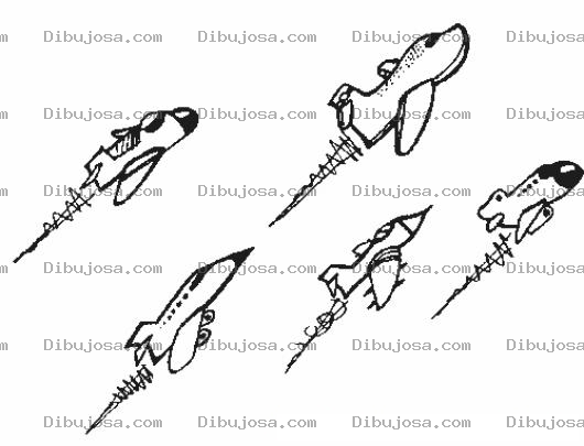 Dibujo para colorear Dibujo De Avioncitos Volando Para Pintar Y Colorear 5 Aviones Del Ejercito