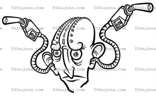 Dibujo para colorear Dibujo De La Cara De Dhalsim Con Mangeras De Gasolinera En Las Orejas Para Pintar Y Colorear A Dalsim Cabeza De Gasolina