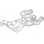 Dibujo para colorear Zangief Peleador De Streetfighet Para Pintar Y Colorear Dibujo De Sanyef