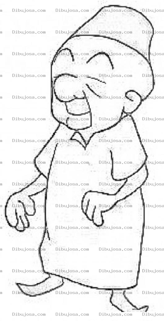 Dibujo para colorear Dibujo De Mister Magoo En Pijama Para Pintar Y Colorear A Mistermagu