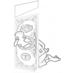Dibujo para colorear Endeudamiento Dibujo De Hombre Endeudado Para Pintar Y Colorear La Guillotina De La Deuda Personal