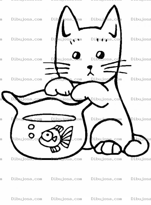 Dibujo para colorear Malasintenciones Dibujo De Gato Con Malas Intenciones Para Pintar Y Colorear la tentacion del gato