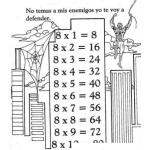 Dibujo para colorear Tablas De Multiplicar Dibujo De La Tabla De Multiplicar Del 8 Para Pintar Y Colorear La Tabla Del Ocho Tabladel8 tabladelocho