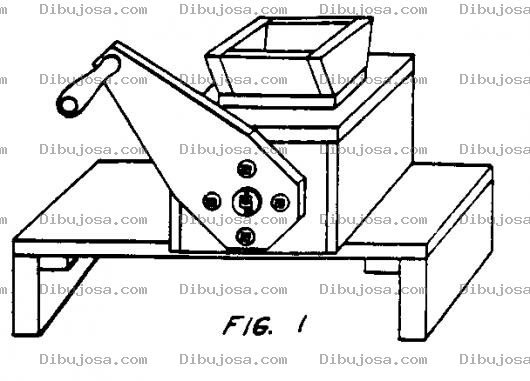 Dibujo para colorear Dibujo De Molino Manual Para Pintar Y Colorear