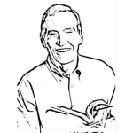 Dibujo para colorear Doctor Adrian Rogers Coloring Page Para Pintar Y Colorear Dibujo Del Pastor Y Consejero AdrianRogers De Radio Cultural