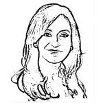 Dibujo para colorear Cristina Kirchner Presidenta De Argentina Para Pintar Y Colorear Dibujo De Cristinakirchner
