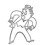 Dibujo para colorear Bolsillosvacios Dibujo De Hombre Sin Dinero Para Colorear Hombre Quebrado Y Pelado Sin Fichas