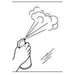 Dibujo para colorear Pepper Spry Online Coloring Page Digujo De Spry De Baygon Oko Ride Matacucarachas Limpiavidrios Para Colorear