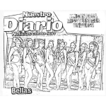 Dibujo para colorear Nuestro Diario Guatemala Para Pintar Y Colorear Dibujo De Chicas Bellas De Miss Teen En Guatemala En Nuestrodiario