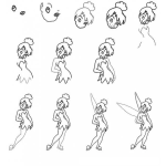 Dibujo para colorear Como Aprender A Dibujar A Tinklebell Paso Por Paso Para Pintar Y Colorear Dibujo De Tinkelbel