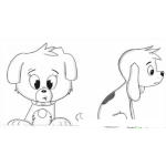 Dibujo para colorear Dibujo De Perritos Tiernos Para Pintar Y Colorear Perritos Divinos