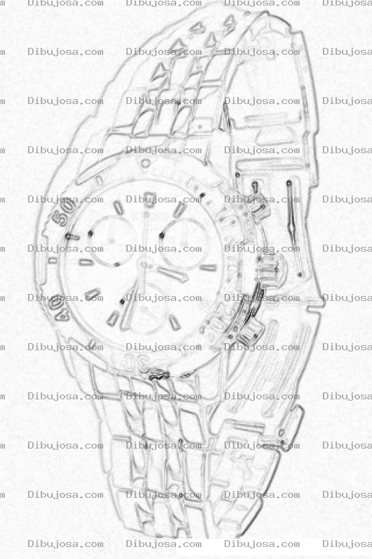 Dibujo para colorear Colorear Reloj De Hombre