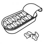 Dibujo para colorear Calamares Enlatados Para Pintar Y Colorear Dibujo De Lata De Camarones En Su Tinta