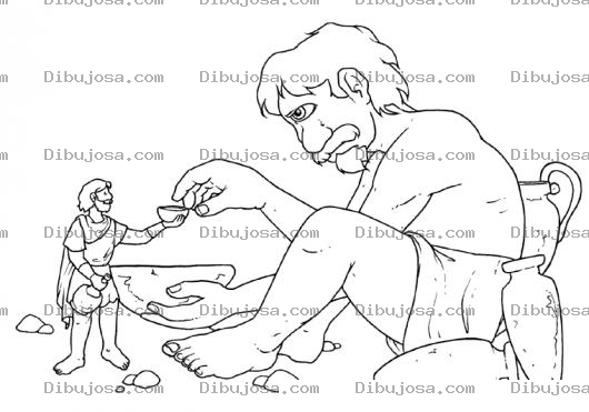 Dibujo para colorear Dibujo De Un Mendigo Gogante Con Un Mendigo Chiquito Para Pintar Y Colorear Vagos Mendigos Pordioseros Pidiendo Dinero