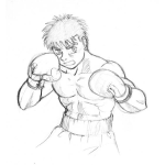 Dibujo para colorear Dibujo De Chico Boxeador Para Pintar Y Colorear