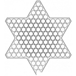 Dibujo para colorear Imprimir Tablero De Damas Chinas Gratis Dibujo De Un Tablero De DamasChinas Imprimible En Una Hoja Para Recortar Y Jugar Juego De Damas Chinas