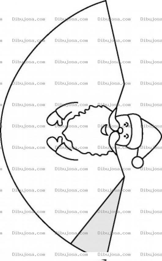 Dibujo para colorear Santa Clau Recortable Para Imprimir Colorear Recortar Y Formar Un Adorno Navideno De Santaclaus De Papel
