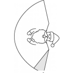 Dibujo para colorear Santa Clau Recortable Para Imprimir Colorear Recortar Y Formar Un Adorno Navideno De Santaclaus De Papel
