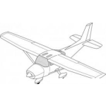 Dibujo para colorear Dibujo De Avioneta Cesna Para Pintar Y Colorear