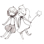 Dibujo para colorear Dibujo De Las Mejores Amigas Para Pintar Y Colorear Amiguitas Tomadas De La Mano