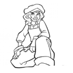 Dibujo para colorear Dibujo De Chica Chola Para Pintar Y Colorear Cholita Bonita