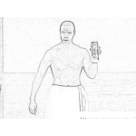 Dibujo para colorear Dibujo Del Hombre De Anuncio De Oldspice Para Pintar Y Colorear