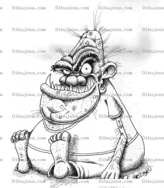 Dibujo para colorear Bebe Monstruosos Para Pintar Y Colorear A Dibujo De Un Moustruo Bebe