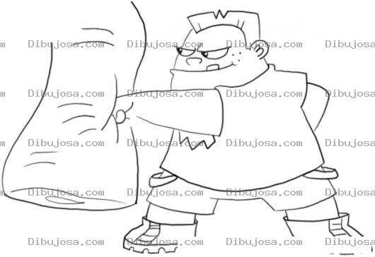 Dibujo para colorear Dibujo De Punching Bag Para Pintar Y Colorear Ponchingbag