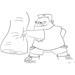 Dibujo para colorear Dibujo De Punching Bag Para Pintar Y Colorear Ponchingbag