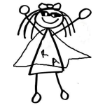 Dibujo para colorear Super Nina Para Pintar Y Colorear Superchica