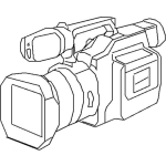 Dibujo para colorear Dibujo De Camara Sony Para Pintar Y Colorear
