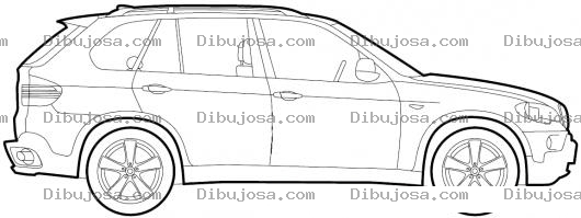 Dibujo para colorear Dibujo De Camioneta Bmw X5 Para Pintar Y Colorear Bmwx5
