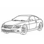 Dibujo para colorear Dibujo De Coche Bmw Serie 6 Para Pintar Y Colorear Bmw6