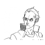Dibujo para colorear Dibujo De Chico Con Aretes En La Oreja Para Pintar Y Colorear