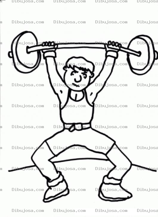 Dibujo para colorear Dibujo De Chico Atletico Para Pintar Y Colorear