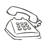 Dibujo para colorear Telefono De Escritorio Para Pintar Y Colorear