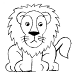 Dibujo para colorear Dibujo De Leon Facil De Dibujar Para Pintar Y Colorear