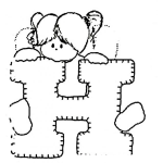 Dibujo para colorear La Letra H De Hanna Para Pintar Y Colorear